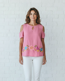 Merida Pink Cold Shoulder Top - Cielito Lindo