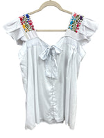María Handmade Black Blouse