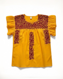 San Antonino Ruffled Blouse Yellow