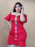 Maribel Mexican Red Dress