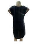 India Embroidered Dress Black