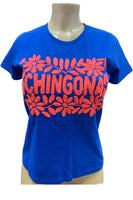 Embroidered Chingona T-Shirt Royal Blue