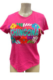 Embroidered Chingona T-Shirt Hot Pink