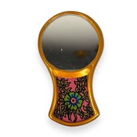 Pocket Mirror for purse - Floral pattern- Portable, Compact