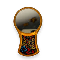 Pocket Mirror for purse - Floral pattern- Portable, Compact