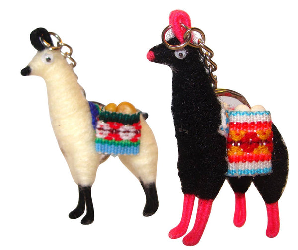 Alpaca Wool Llama Keychain