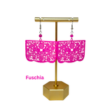 "Palomas" Papel Picado earrings (banner style) - Cielito Lindo