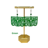 "Palomas" Papel Picado earrings (banner style) - Cielito Lindo