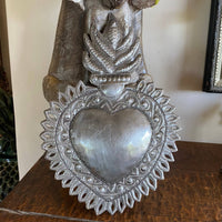 Sacred Heart Metal Art Wall Decor 7"x10'