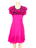 Mitla Oaxaca Dress Pink & Black