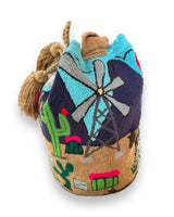 Colombian Carpeted Bucket Crossbody Bag