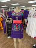 Puebla Dress Purple