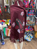 Our Lady of Guadalupe Shawl Red - Cielito Lindo