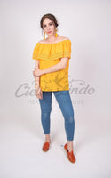 Campesina Off the Shoulder Blouse Yellow