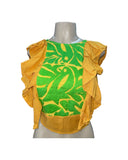 Jalapa Embroidered Crop Top Yellow
