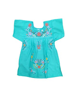 Mexican Tehuacan Full Embroidered Blouse Pastels