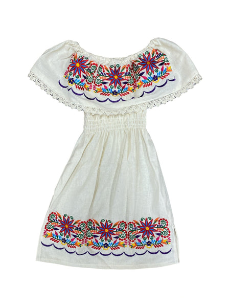 Mexican Girl Margarita Dress Cream