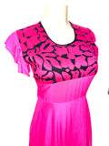Mitla Oaxaca Dress Pink & Black