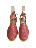 Lace-Up Sandals Pink