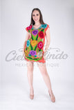 Zina Coral Mini Dress