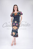 Mexican Bonita Maxi Stamped Dress