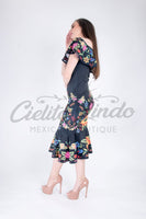 Mexican Bonita Maxi Stamped Dress