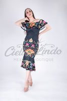 Mexican Bonita Maxi Stamped Dress