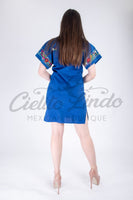 San Miguel Fine Dress Royal blue - Cielito Lindo