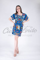 San Miguel Fine Dress Royal blue - Cielito Lindo