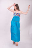Vallarta Blue Strapless Maxi Dress