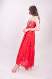 Vallarta Red Strapless Maxi Dress