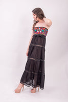 Vallarta Black Strapless Maxi Dress