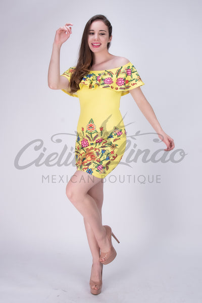 Stamped Mexican Dress Bonita – Cielito Lindo
