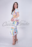 Mexican Jalapa Printed Maxi Dress - Cielito Lindo