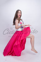 Mexican Folklorico Hot Pink Solid Skirt - Cielito Lindo
