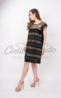 Oaxaca Black Loomed Dress