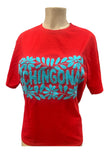 Embroidered Chingona T-Shirt Red