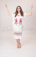 Mexican Handmade Embroidered Dress Cuernavaca - Cielito Lindo