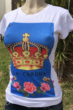 Mexican Printed T-Shirt La Corona from La Loteria Mexicana Tee - Cielito Lindo