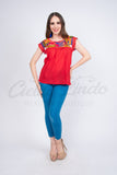 Blouses Yaritza Mexican Blouse Red