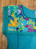 Blouses Yaritza Mexican Blouse Teal