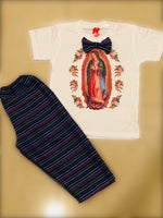 Boys Our Lady of Guadalupe T-shirt and Pants Set for Boys