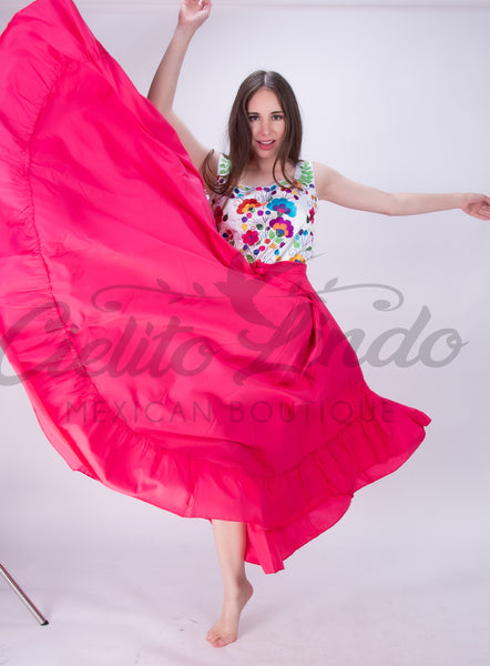 pink folklorico dress Pink Jalisco Dress Pink / 12Y