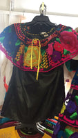 Mexican Chiapaneca Black Dress - Cielito Lindo