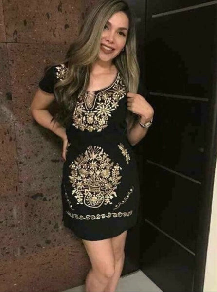 Camila Embroidered Mini Dress Cielito Lindo Camila Embroidered Mini Dress Cielito Lindo