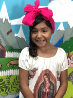 Lady of Guadalupe Girls Dress and Headband Set - Cielito Lindo Mexican Boutique