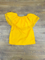 Mexican Girls Off-Shoulder Yellow Top