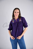 Mexican Floral Embroidered Blouse Espanola