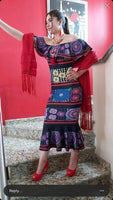 Chiapa Maxi Dress Printed - Cielito Lindo Mexican Boutique