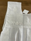 Mexican Sleeveless Dress for Girls White on White